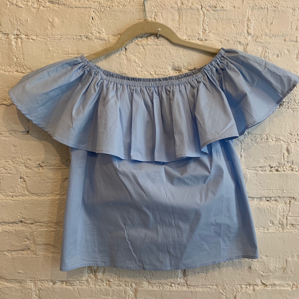 Forever21 Blue off the shoulder top